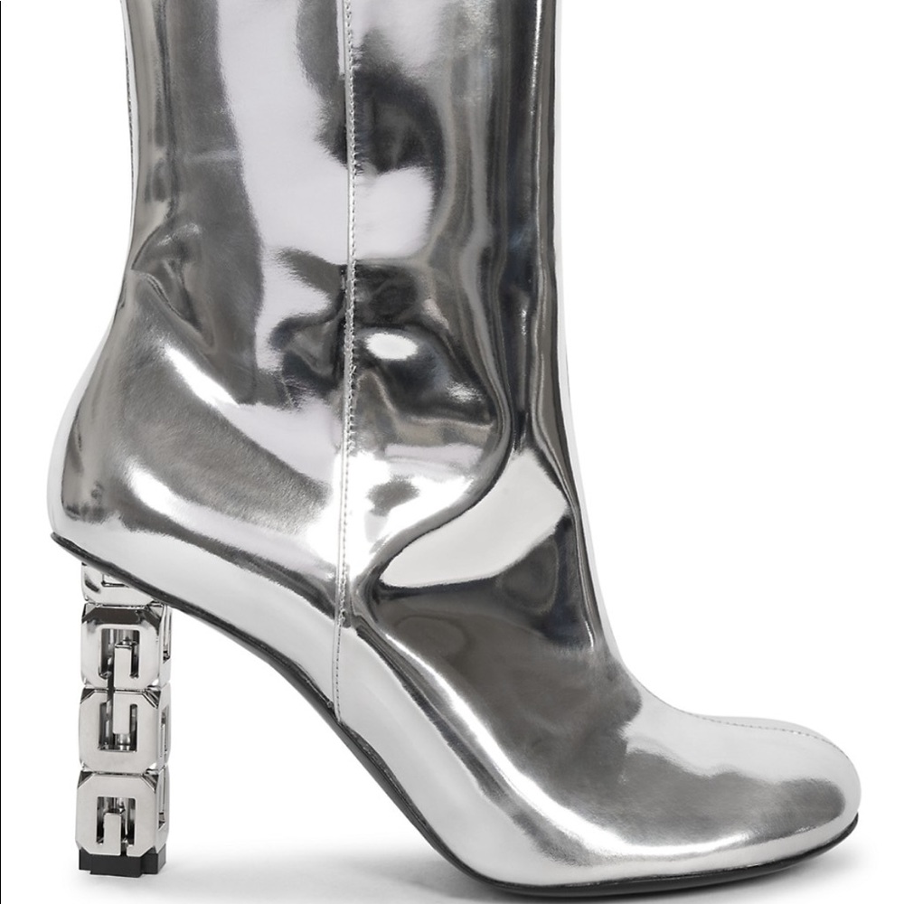 Silver Givenchy booties